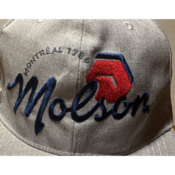 Molson Montreal 1786 Hat Embroidered Adjustable Snapback Cap Gray - Picture 5 of 6